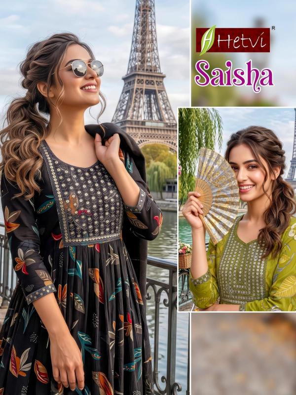 Hetvi Saisha catalog anarkali kurtis wholesale in mumbai
