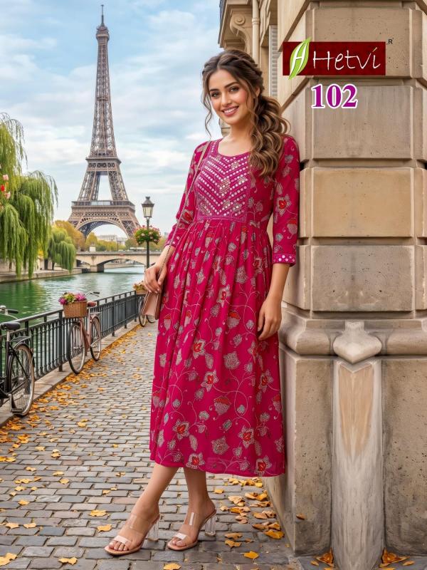 Hetvi Saisha catalog anarkali kurtis wholesale in mumbai