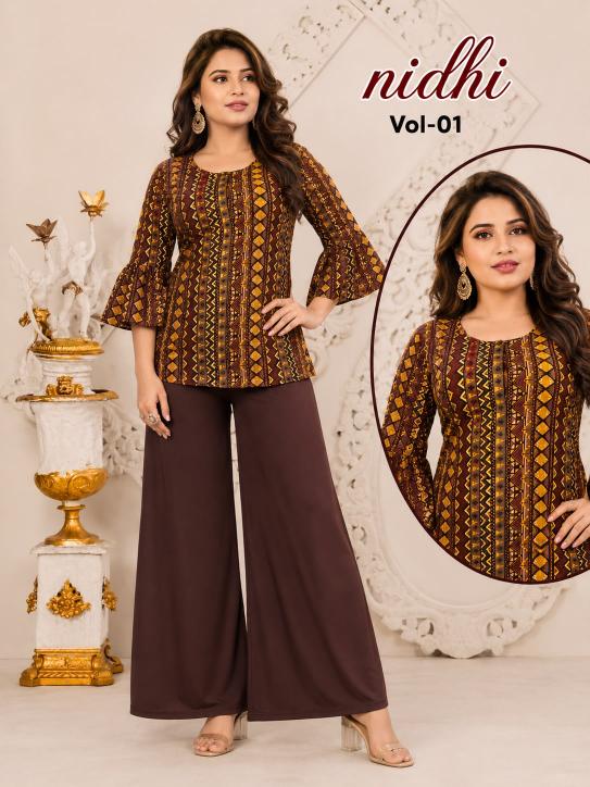 Hiaara Nidhi Vol-1 – Rayon Short Tops - Wholesale Catalog