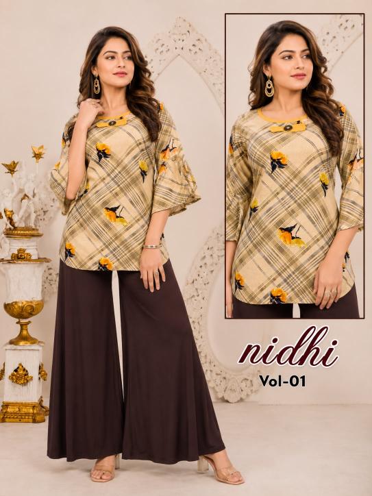 Hiaara Nidhi Vol-1 – Rayon Short Tops - Wholesale Catalog