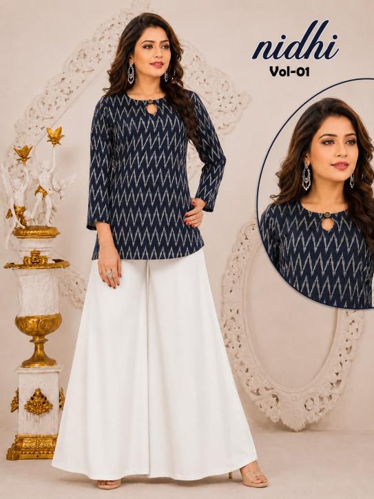 Hiaara Nidhi Vol-1 – Rayon Short Tops - Wholesale Catalog