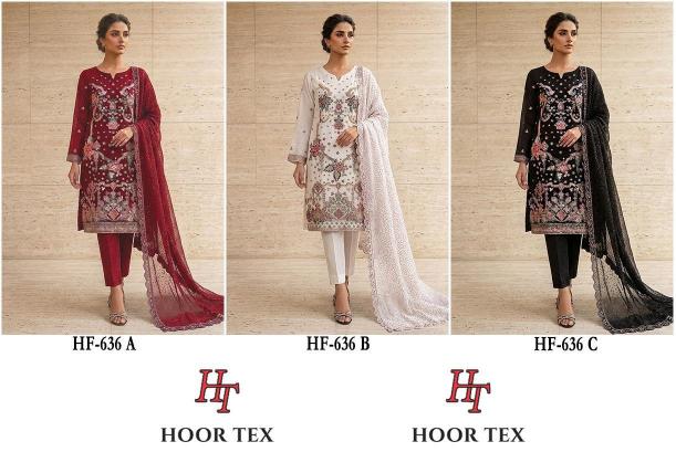 Hoor Tex 636 A To C catalog pakistani suits wholesalers in pakistan