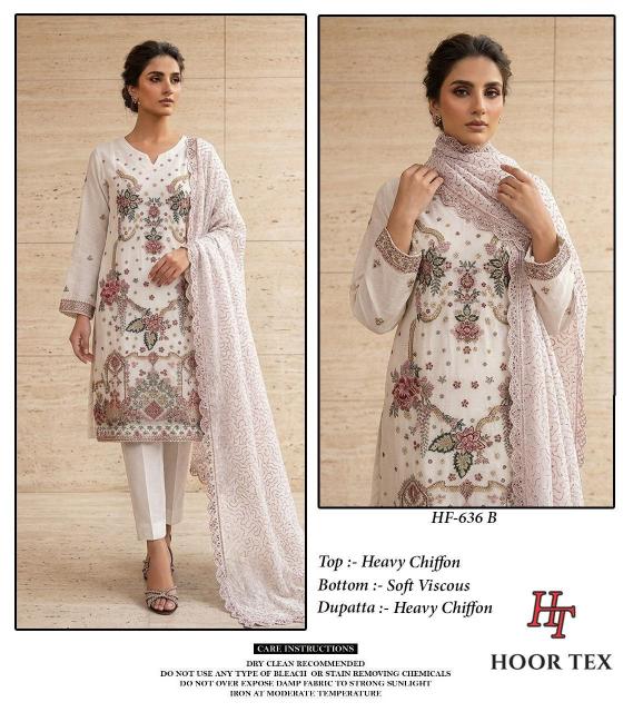 Hoor Tex 636 A To C catalog pakistani suits wholesalers in pakistan
