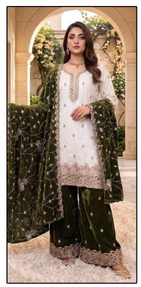 Hoor Tex 763 A To D catalog akbar aslam pakistani suit wholesalers