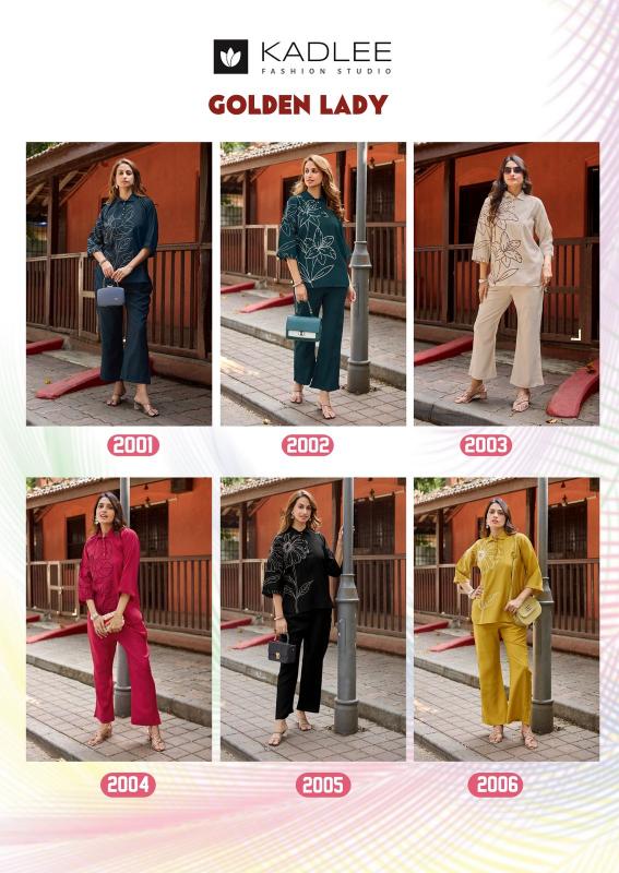 Kadlee Golden Lady catalog co ord sets wholesale delhi