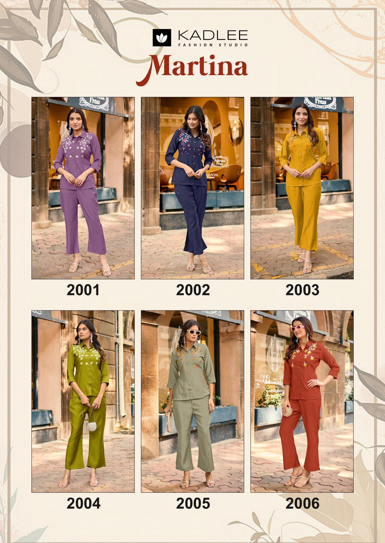 Kadlee Martina catalog indian co ords wholesale suppliers