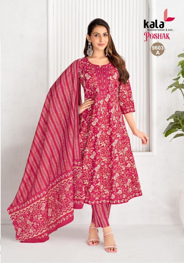 Kala Poshak Vol-5 – Anarkali Style Kurti Pant With Dupatta - Wholesale Catalog