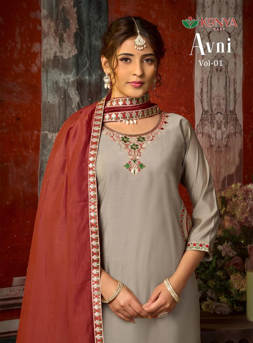 Kanya Avni vol 1 catalog wholesale market kurti seller in delhi