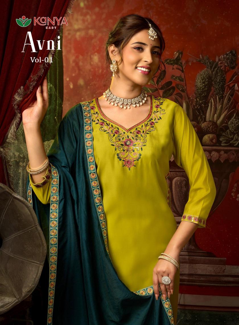 Kanya Avni vol 1 catalog wholesale market kurti seller in delhi