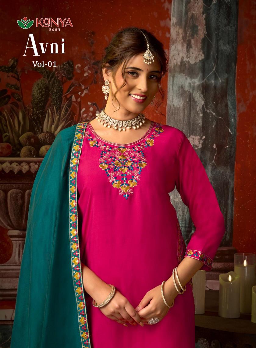 Kanya Avni vol 1 catalog wholesale market kurti seller in delhi