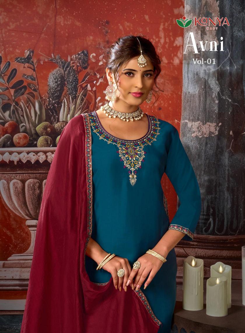 Kanya Avni vol 1 catalog wholesale market kurti seller in delhi