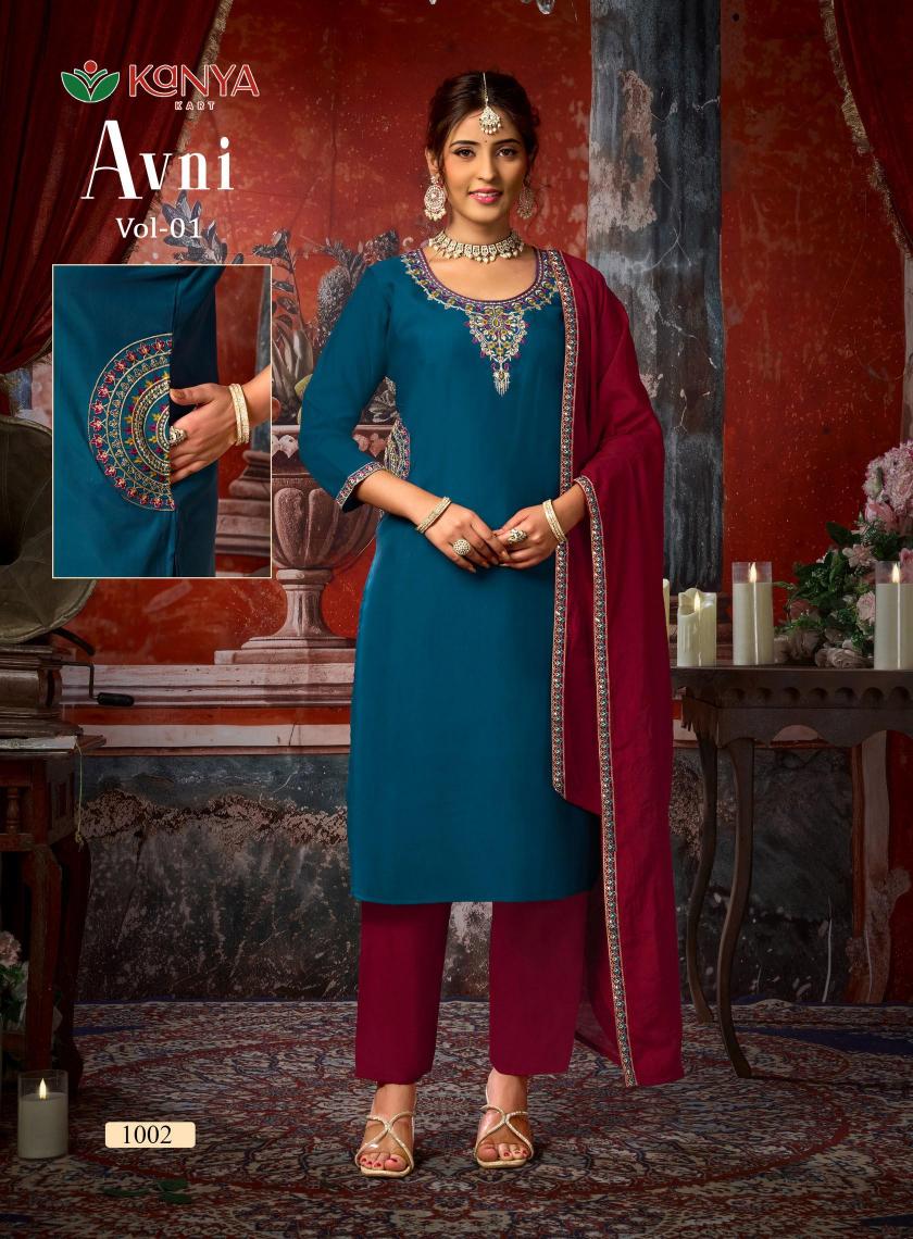 Kanya Avni vol 1 catalog wholesale market kurti seller in delhi