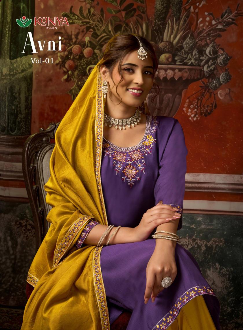 Kanya Avni vol 1 catalog wholesale market kurti seller in delhi