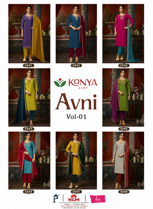 Kanya Avni vol 1 catalog wholesale market kurti seller in delhi
