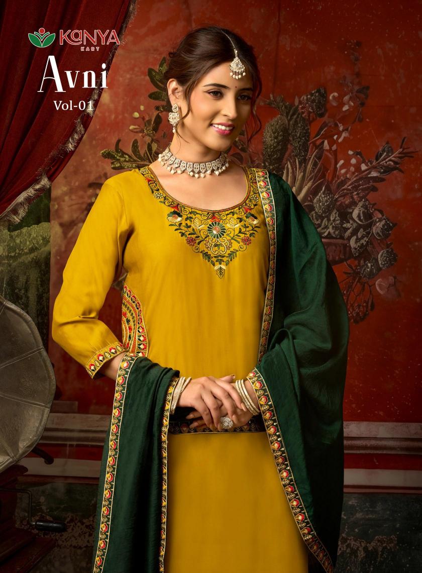 Kanya Avni vol 1 catalog wholesale market kurti seller in delhi