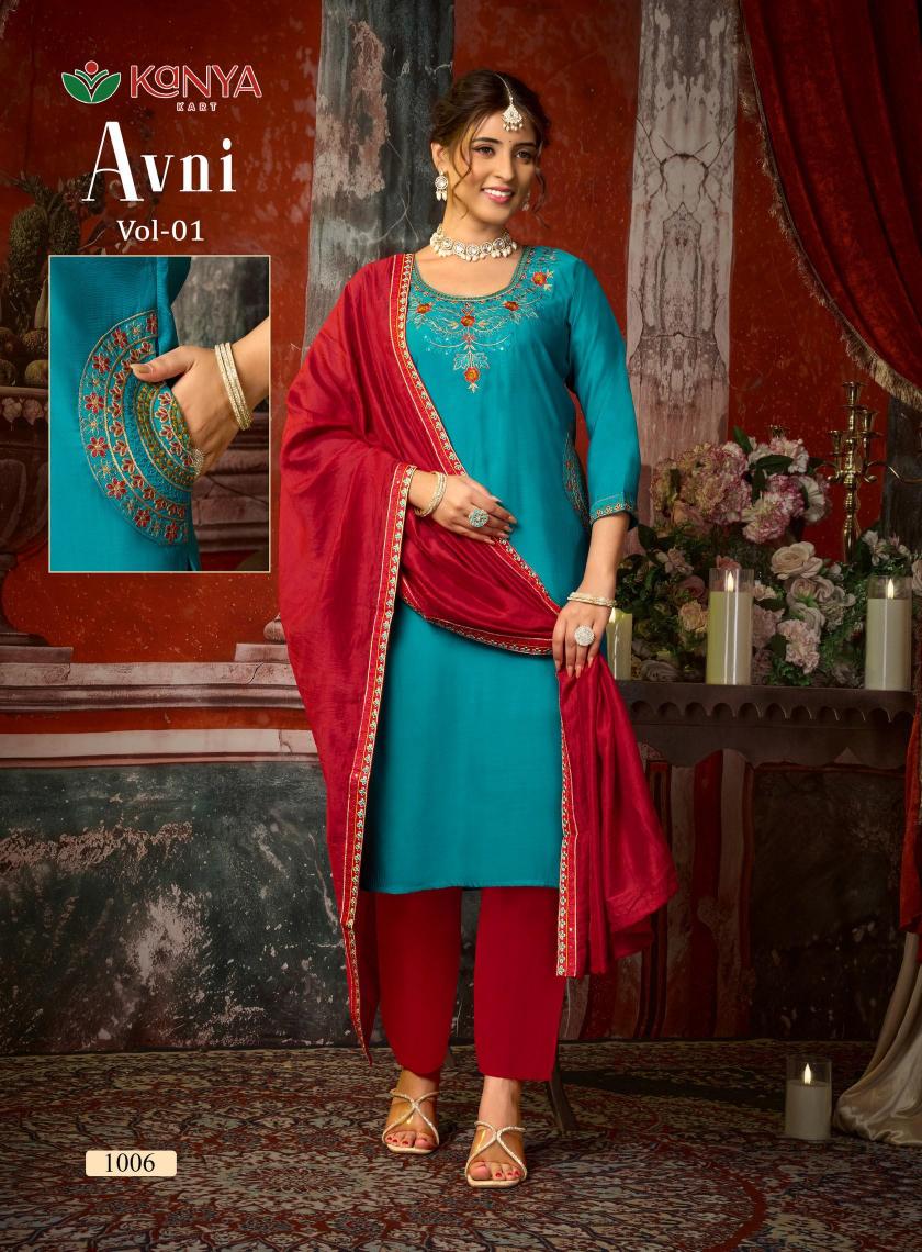 Kanya Avni vol 1 catalog wholesale market kurti seller in delhi