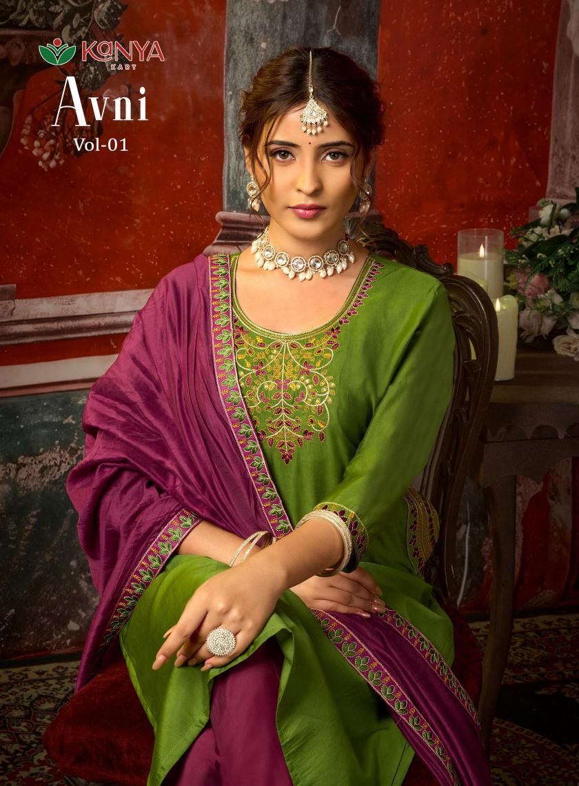 Kanya Avni vol 1 catalog wholesale market kurti seller in delhi