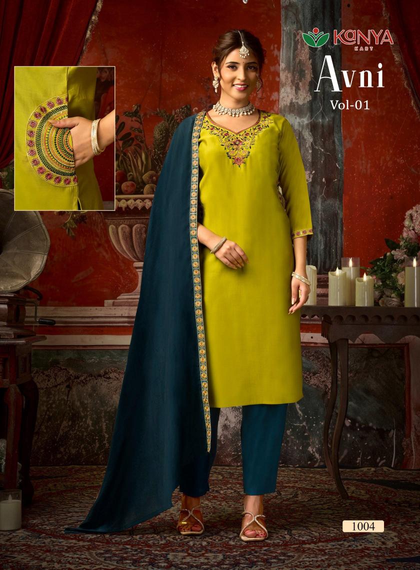 Kanya Avni vol 1 catalog wholesale market kurti seller in delhi