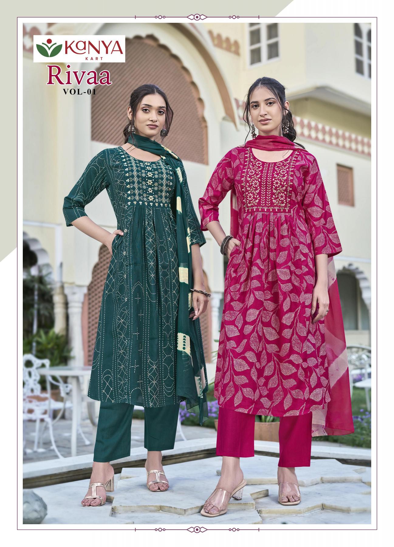 Kanya Riva vol 1 catalog wholesale kurties in bandra
