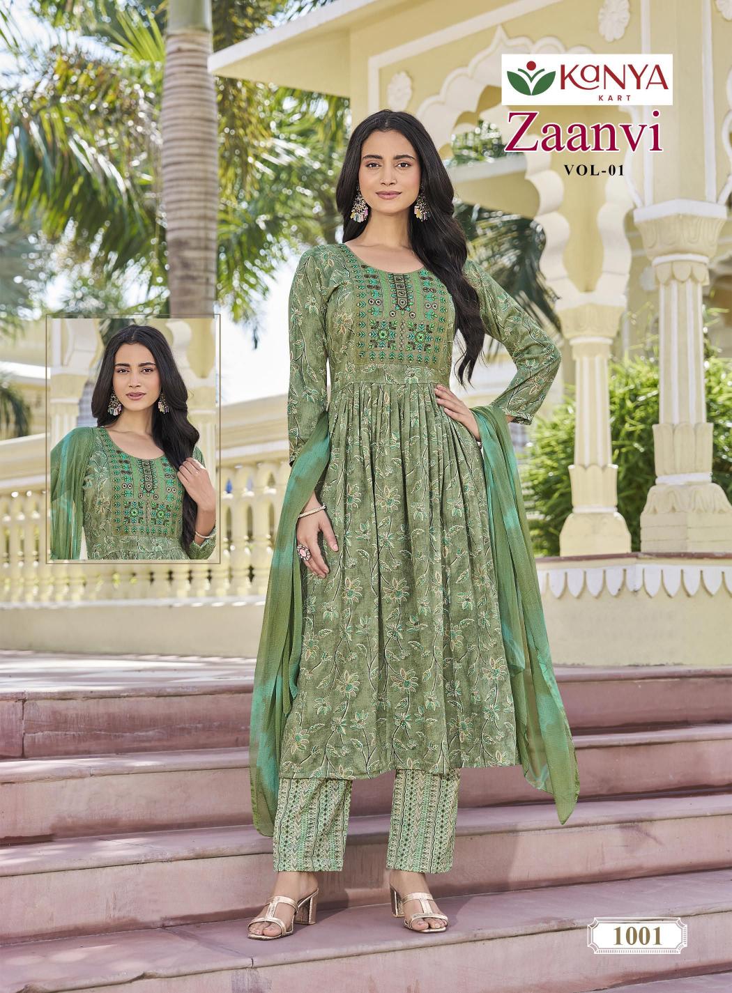 Kanya Zaanvi vol 1 catalog wholesale kurti markets in india