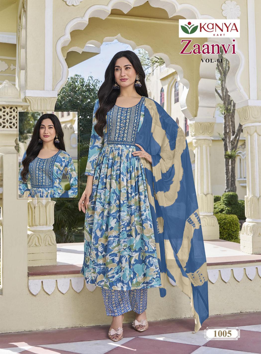 Kanya Zaanvi vol 1 catalog wholesale kurti markets in india
