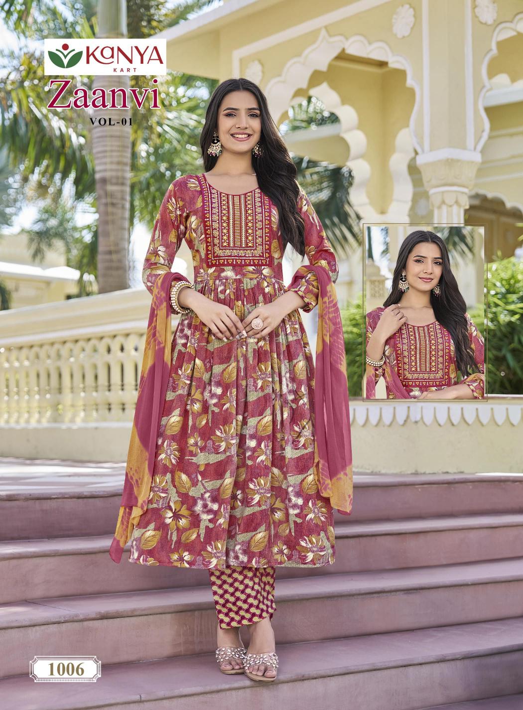 Kanya Zaanvi vol 1 catalog wholesale kurti markets in india