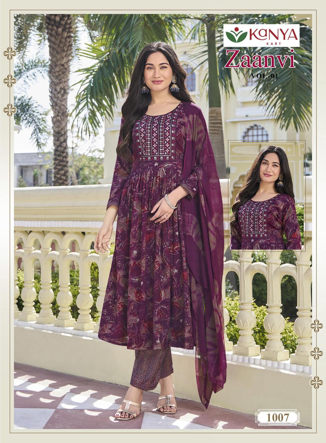 Kanya Zaanvi vol 1 catalog wholesale kurti markets in india