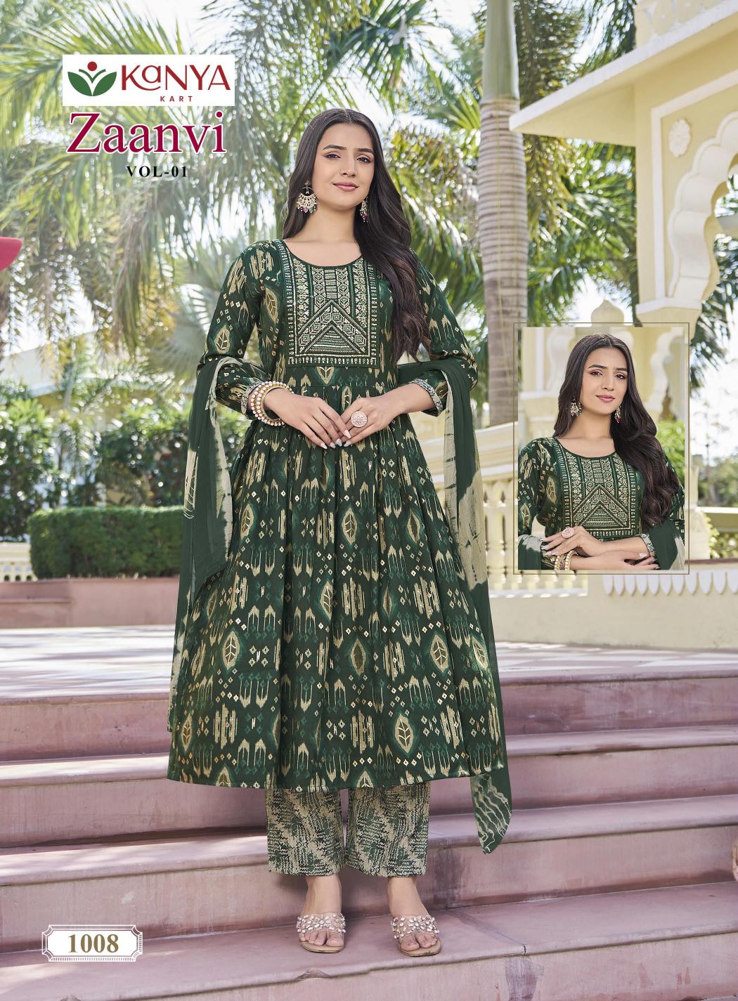 Kanya Zaanvi vol 1 catalog wholesale kurti markets in india