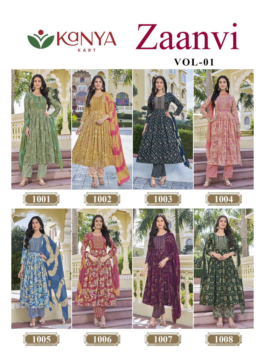 Kanya Zaanvi vol 1 catalog wholesale kurti markets in india
