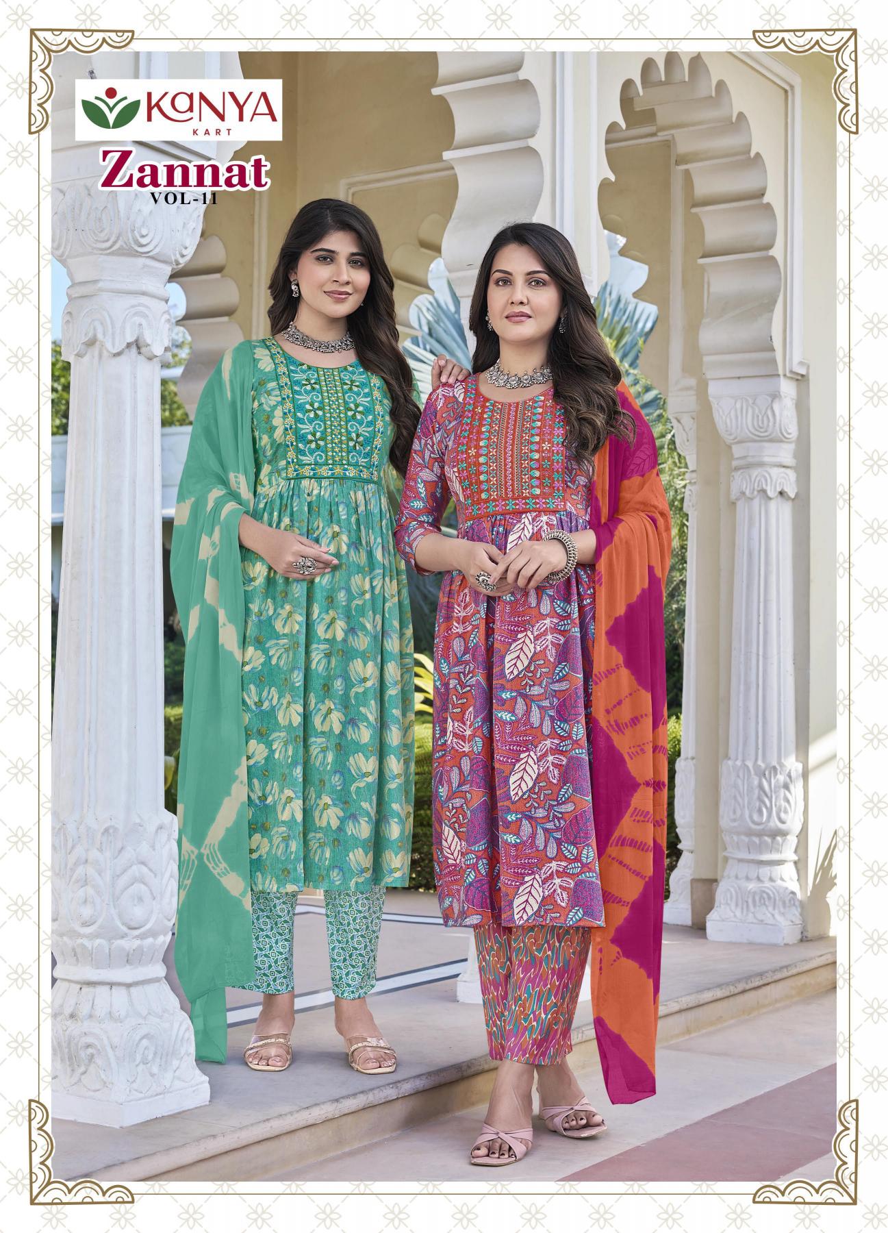 Kanya Zannat vol 11 catalog wholesale kurti shops goa