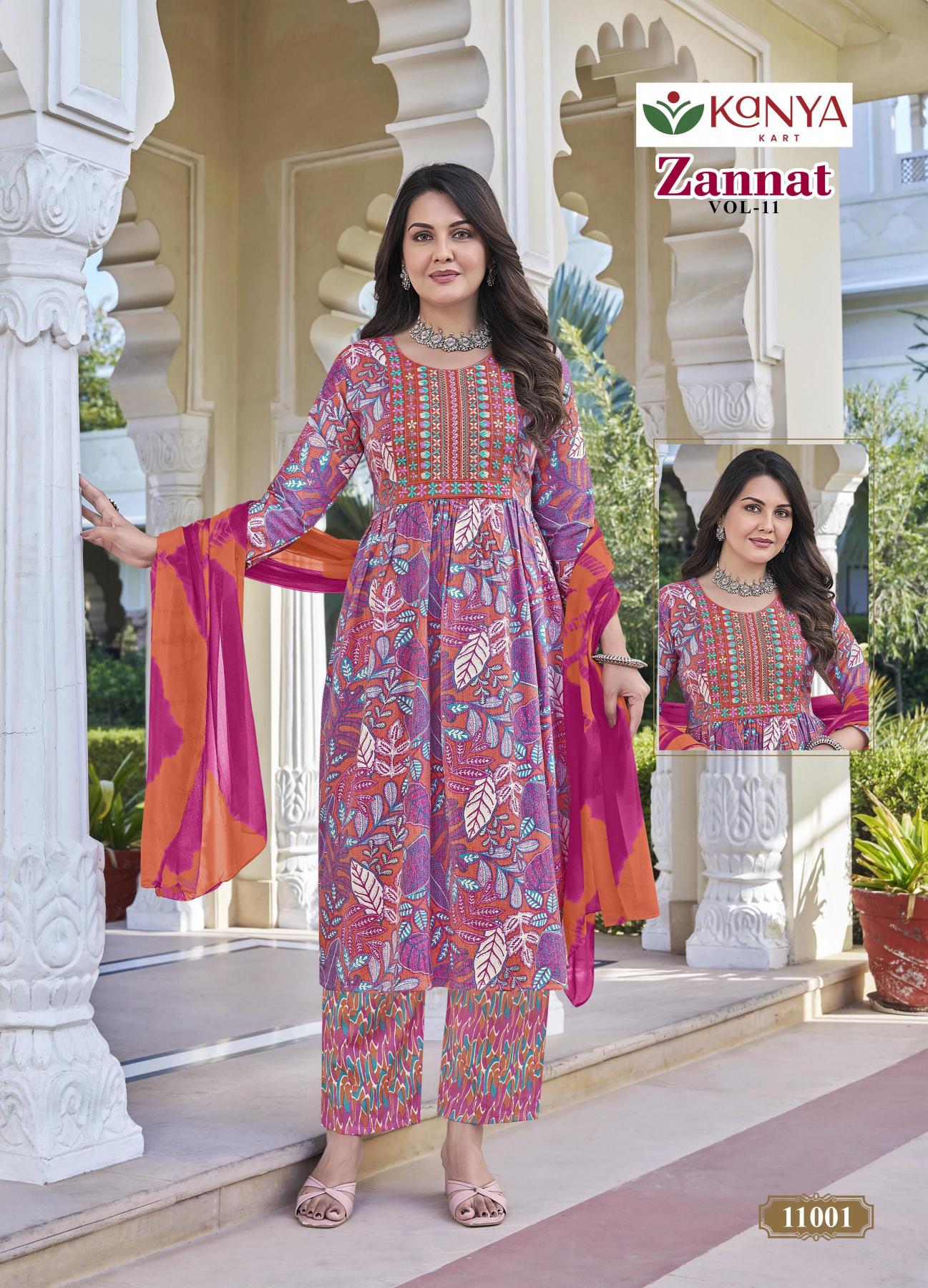Kanya Zannat vol 11 catalog wholesale kurti shops goa