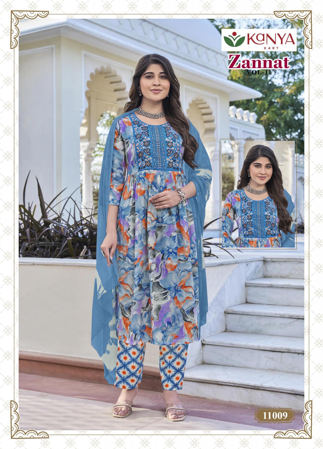 Kanya Zannat vol 11 catalog wholesale kurti shops goa