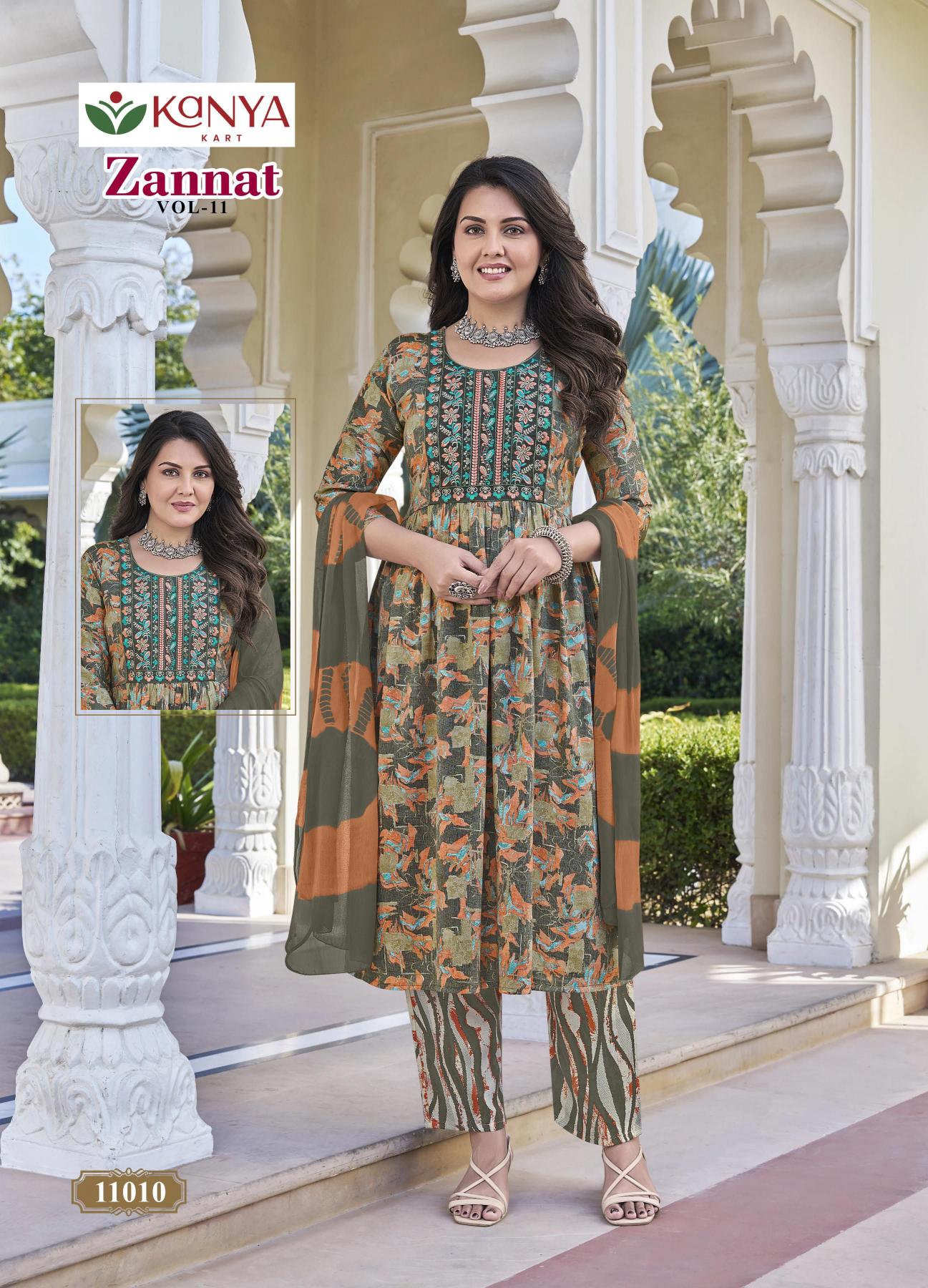 Kanya Zannat vol 11 catalog wholesale kurti shops goa