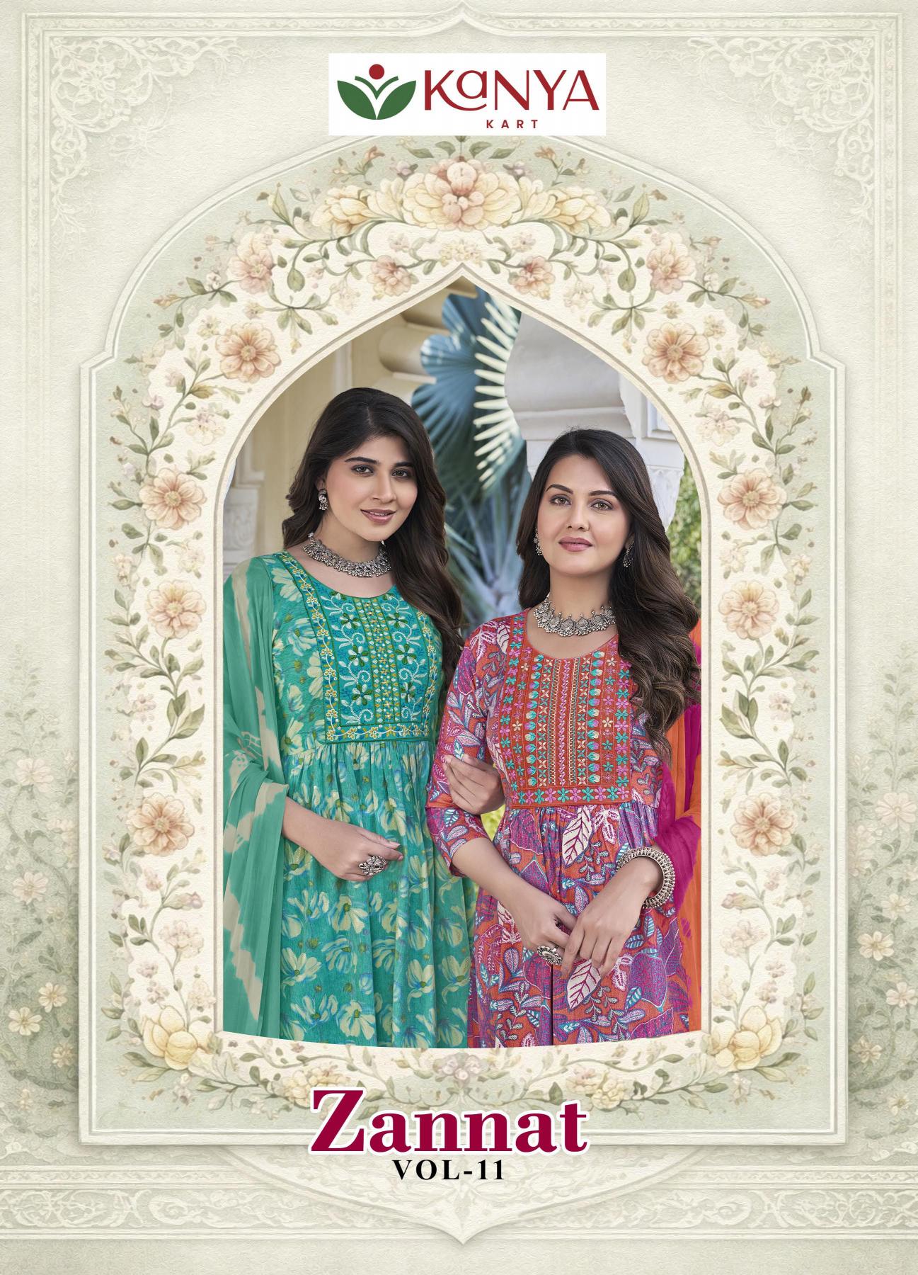 Kanya Zannat vol 11 catalog wholesale kurti shops goa
