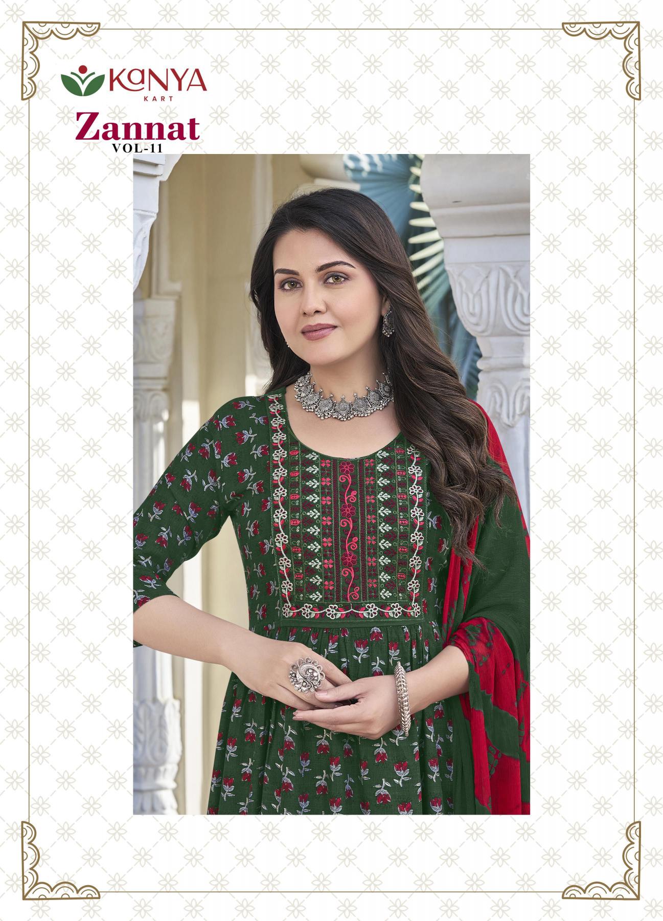 Kanya Zannat vol 11 catalog wholesale kurti shops goa