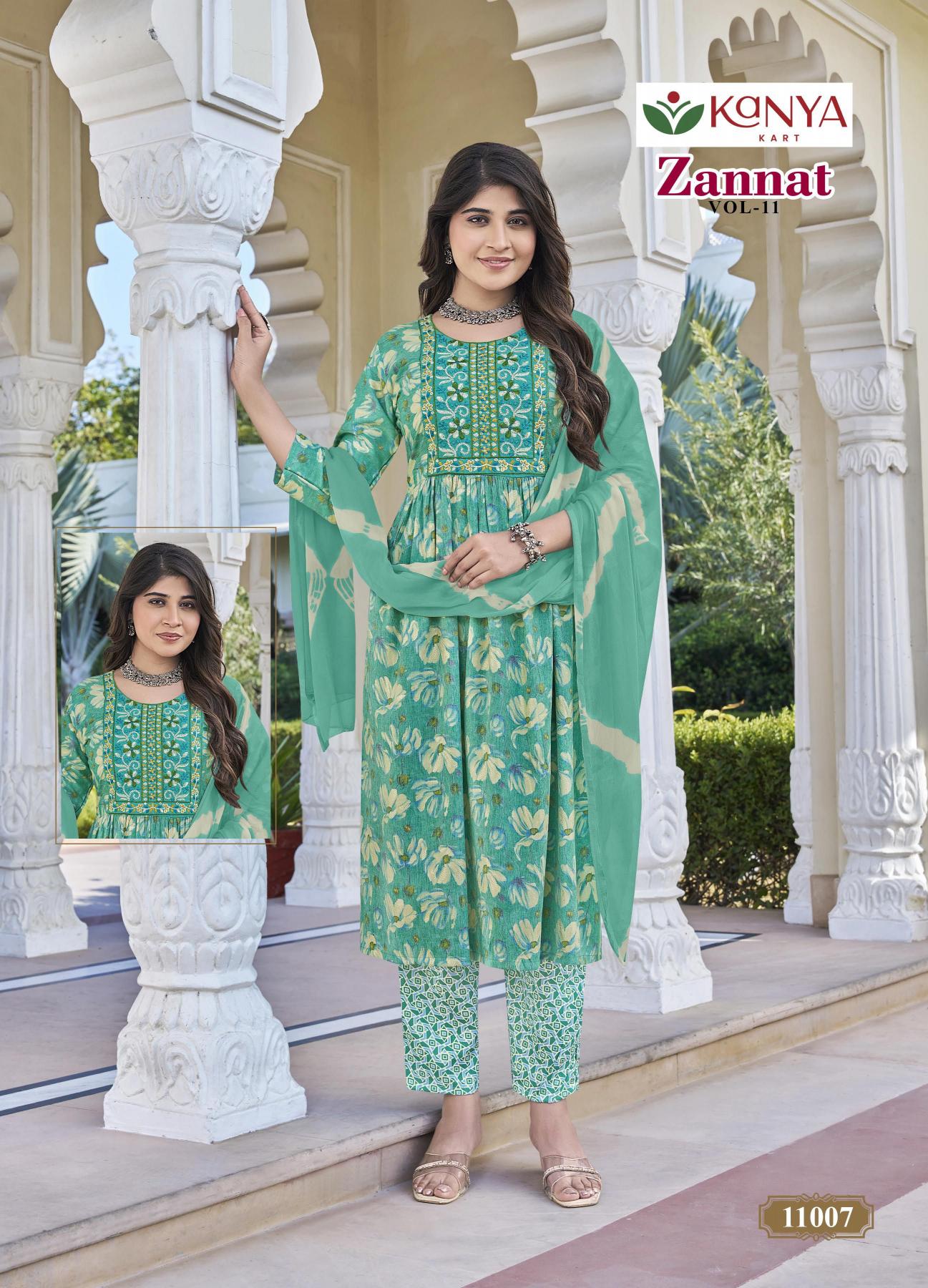 Kanya Zannat vol 11 catalog wholesale kurti shops goa