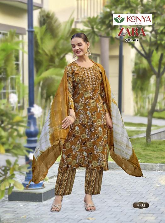 Kanya Zara vol 7 catalog wholesale kurti shop kolkata