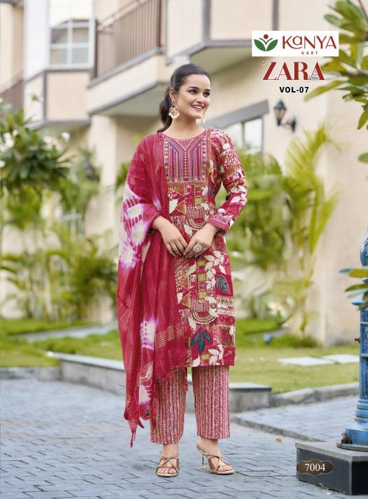 Kanya Zara vol 7 catalog wholesale kurti shop kolkata