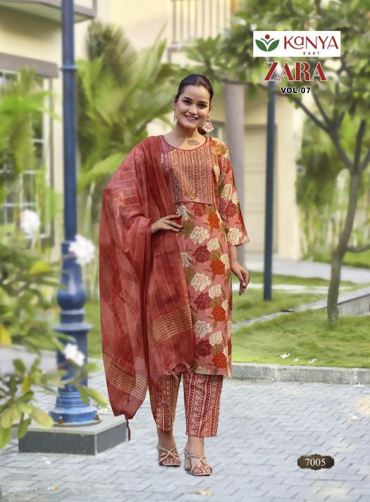 Kanya Zara vol 7 catalog wholesale kurti shop kolkata