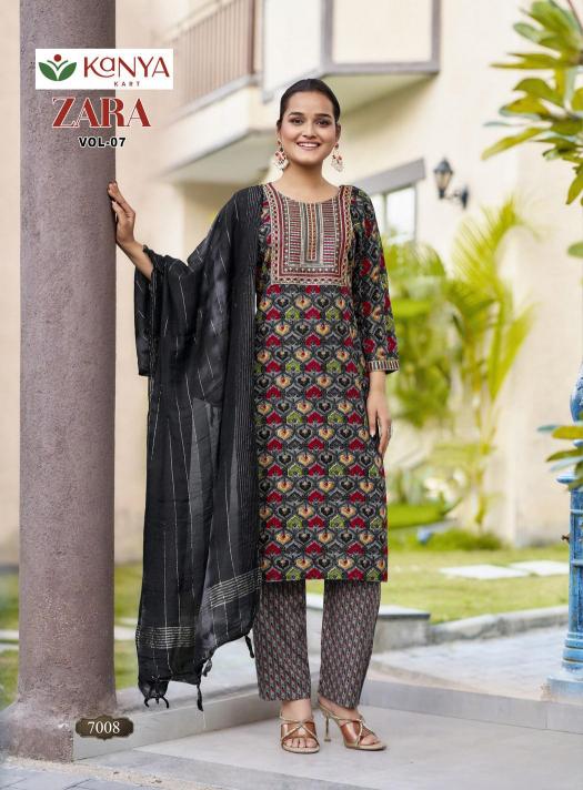 Kanya Zara vol 7 catalog wholesale kurti shop kolkata