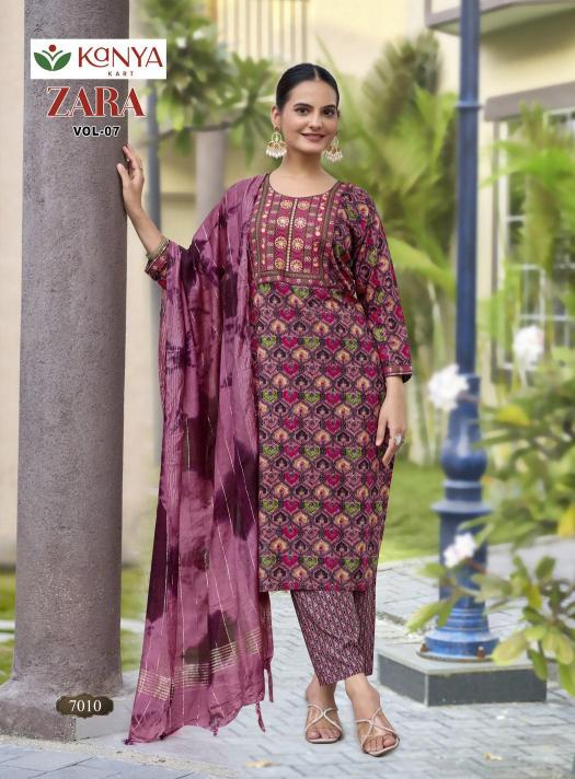 Kanya Zara vol 7 catalog wholesale kurti shop kolkata