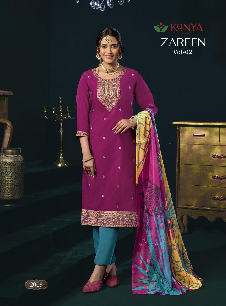 Kanya Zareen vol 2 catalog wholesale kurtis by surati fabric