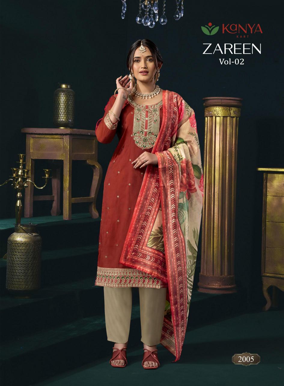 Kanya Zareen vol 2 catalog wholesale kurtis by surati fabric
