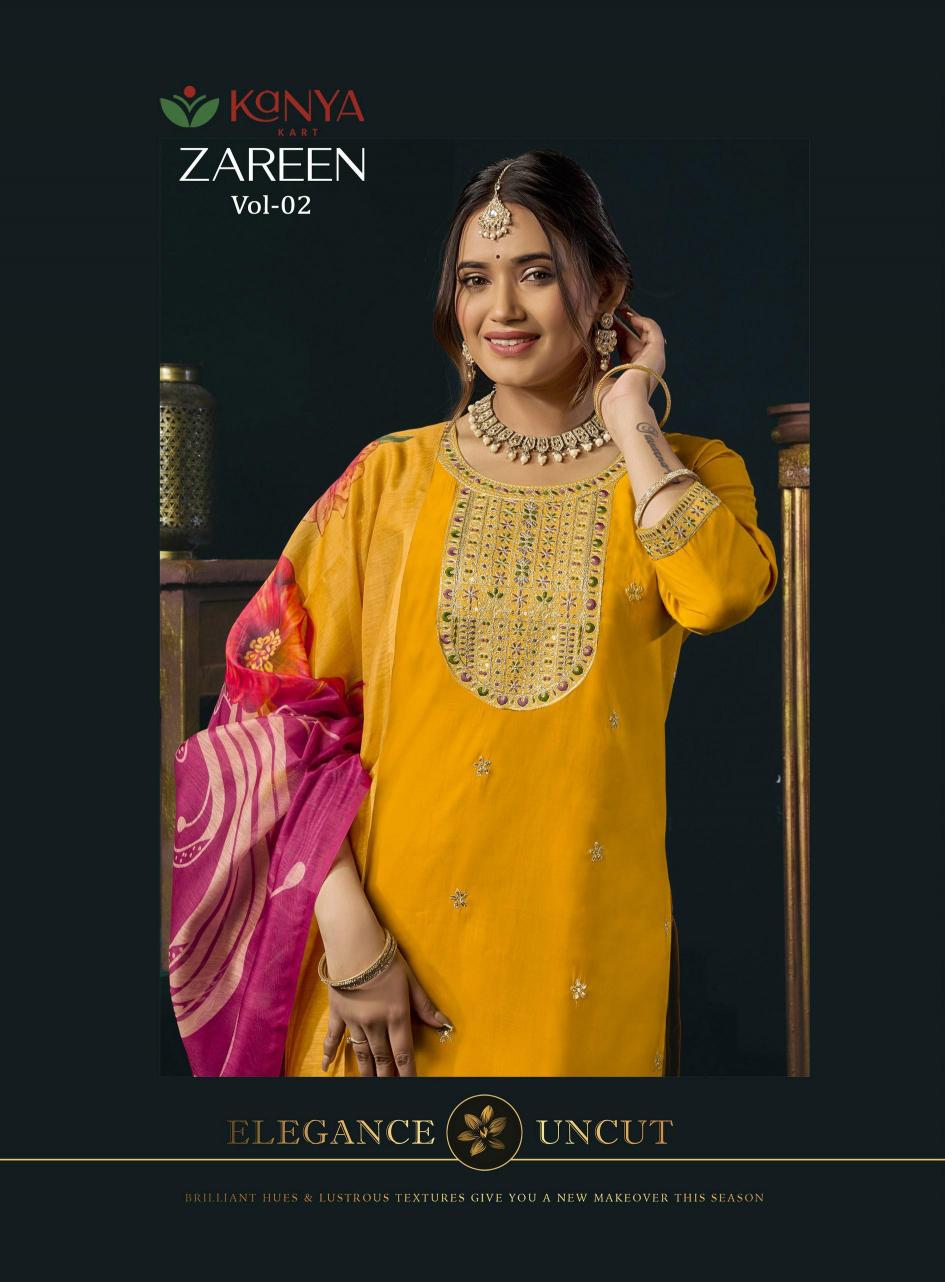 Kanya Zareen vol 2 catalog wholesale kurtis by surati fabric