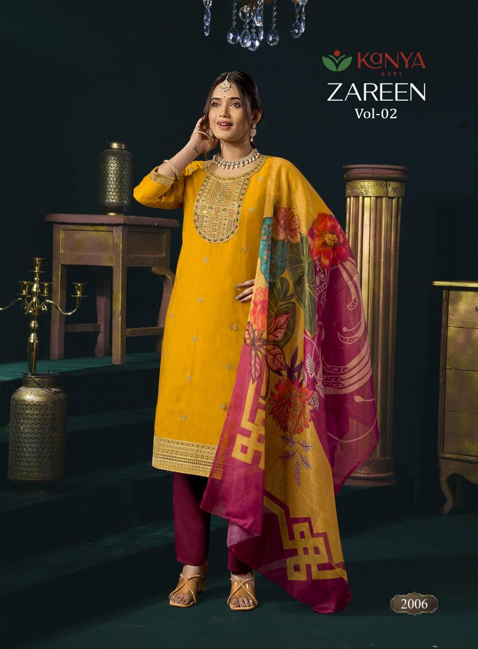Kanya Zareen vol 2 catalog wholesale kurtis by surati fabric