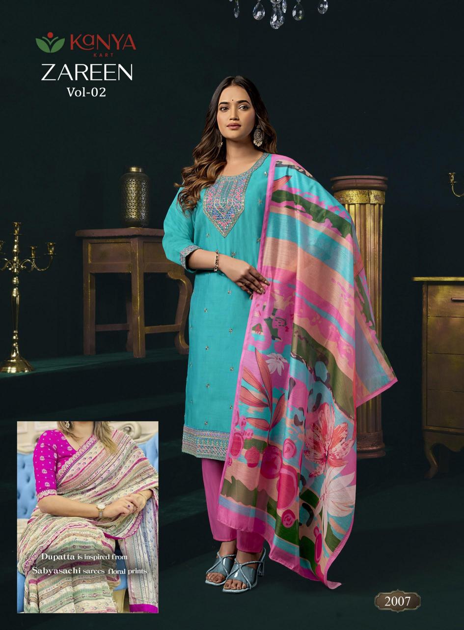 Kanya Zareen vol 2 catalog wholesale kurtis by surati fabric