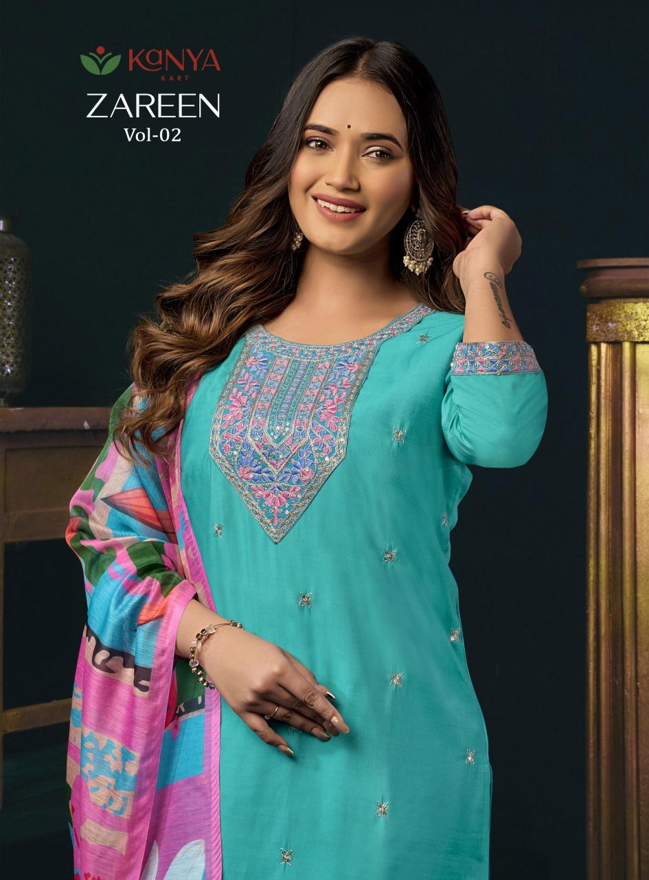 Kanya Zareen vol 2 catalog wholesale kurtis by surati fabric