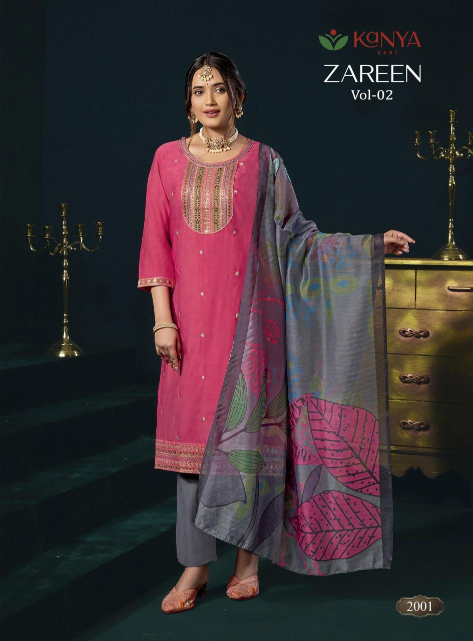 Kanya Zareen vol 2 catalog wholesale kurtis by surati fabric