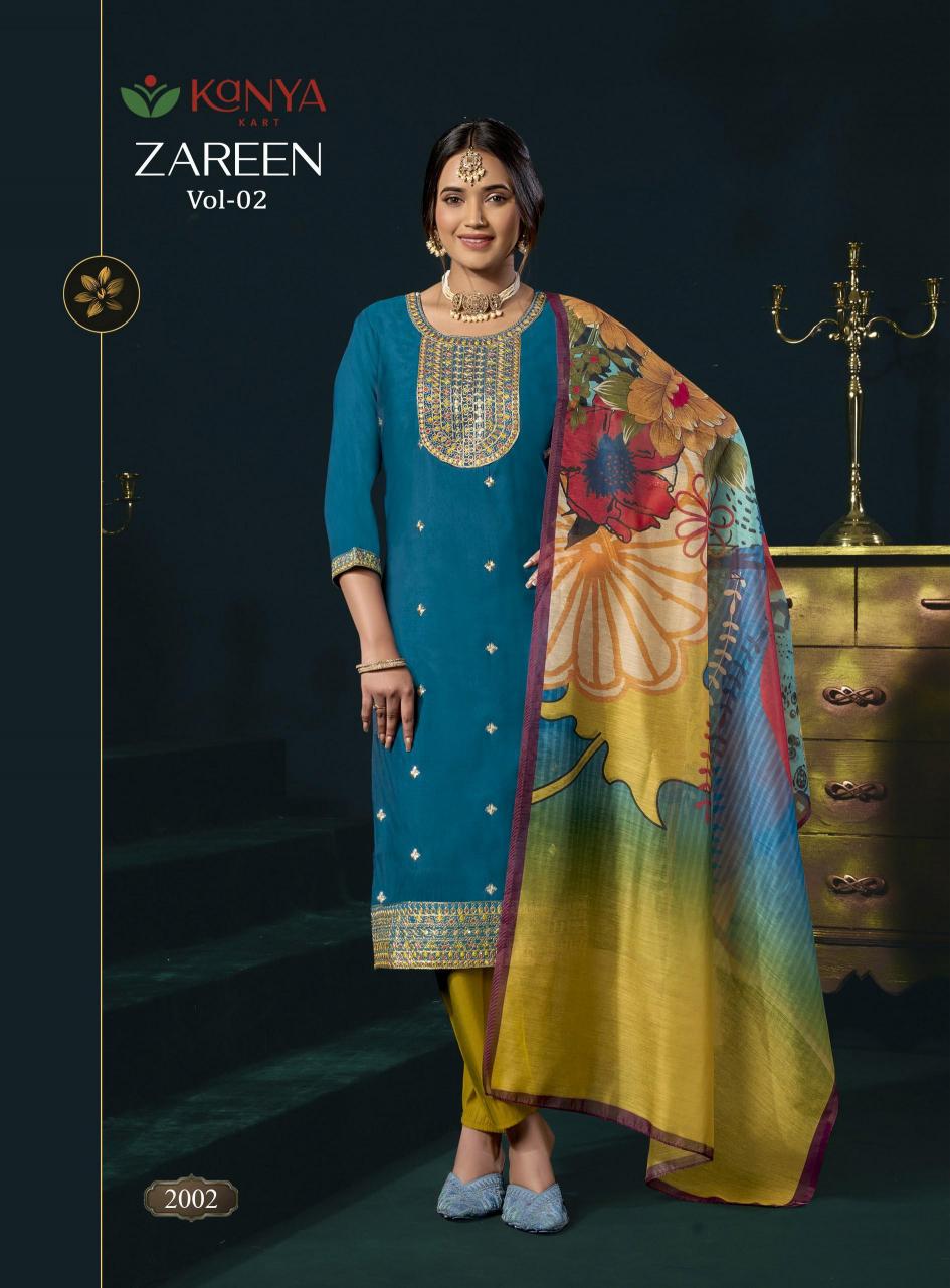 Kanya Zareen vol 2 catalog wholesale kurtis by surati fabric