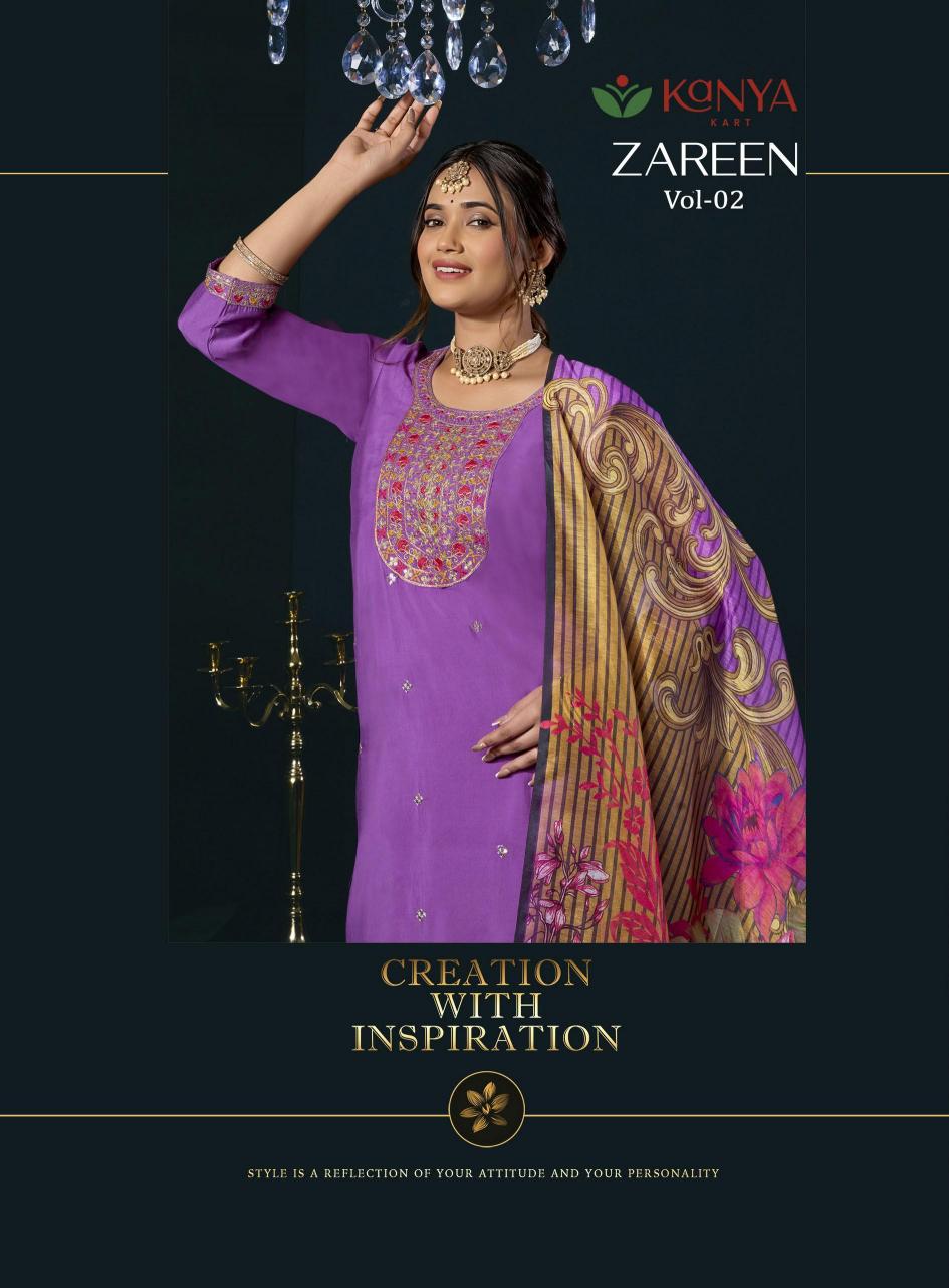Kanya Zareen vol 2 catalog wholesale kurtis by surati fabric
